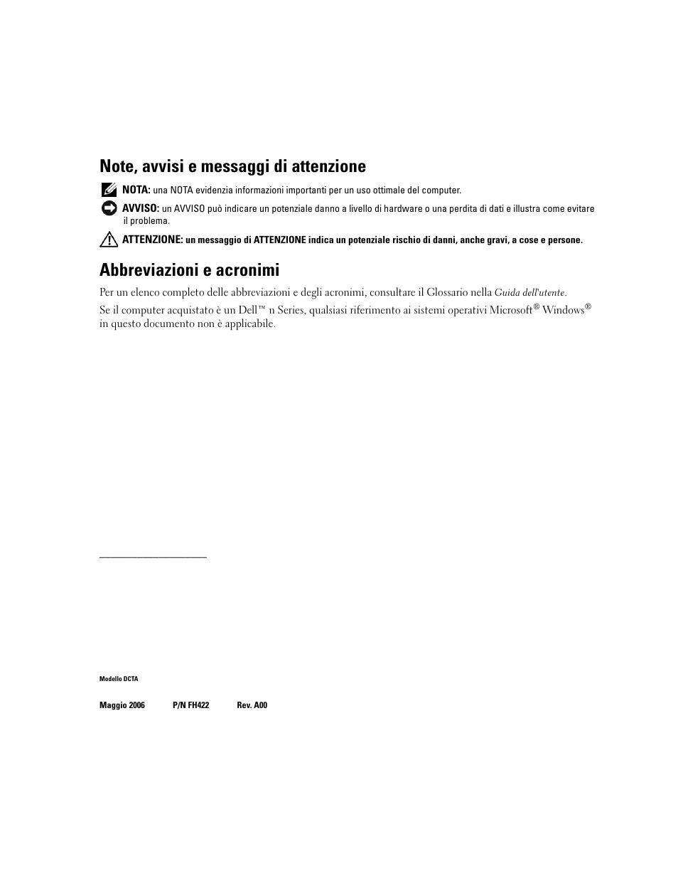 Abbreviazioni e acronimi | Dell Precision 390 User Manual | Page 144 / 236