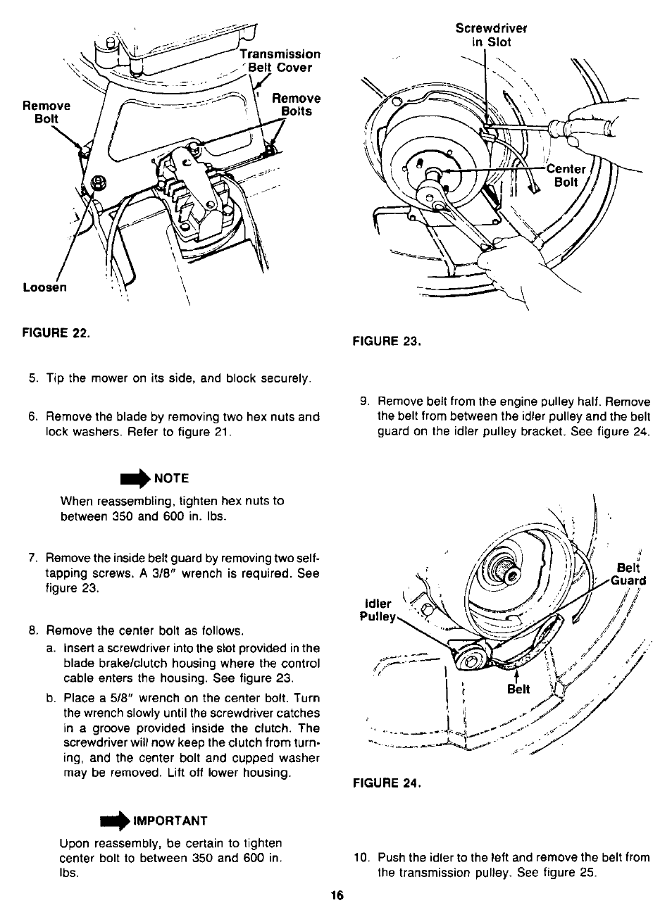 Bolens TMO-37478A User Manual | Page 16 / 24