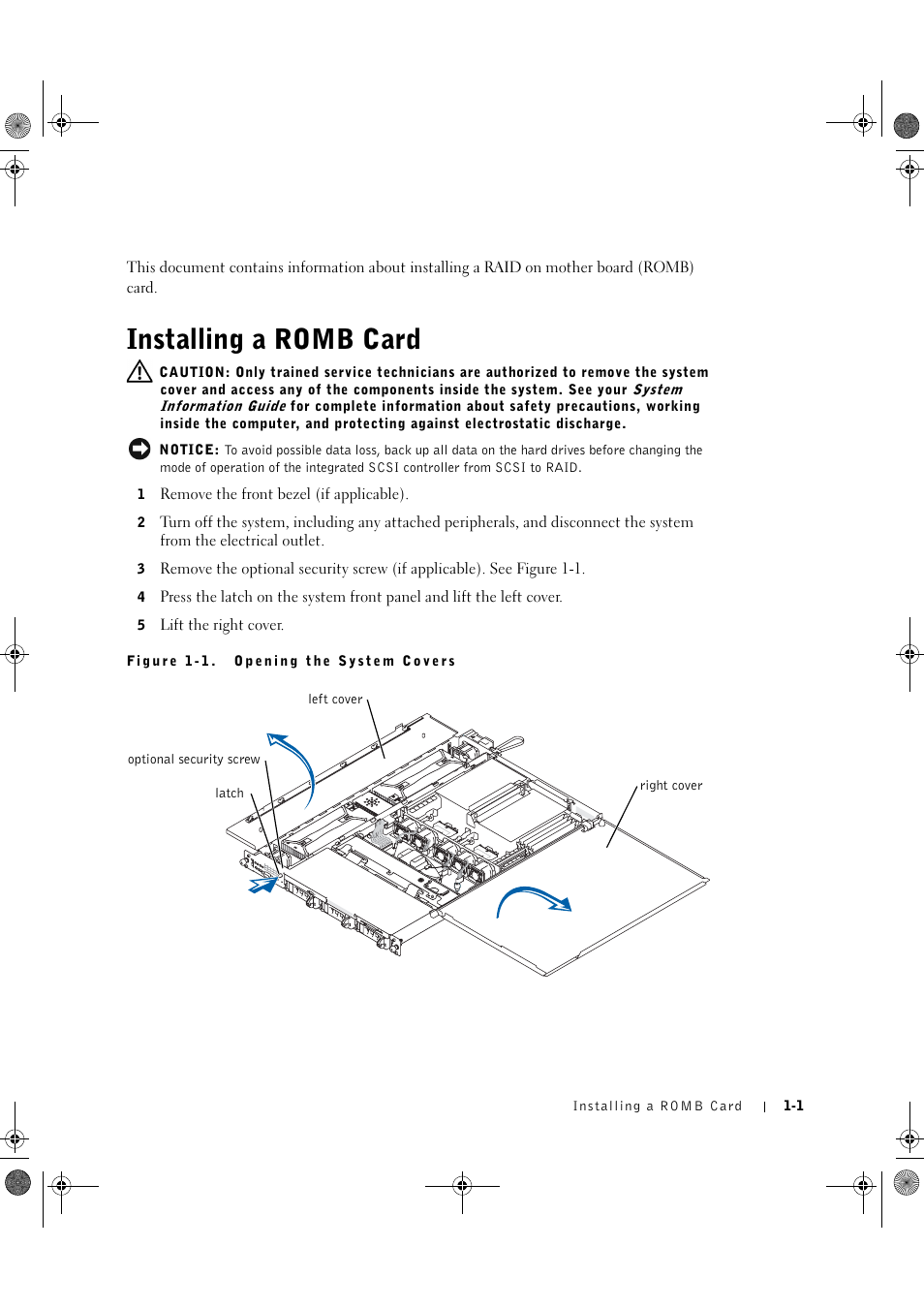 Installing a romb card | Dell PowerEdge 1750 User Manual | Page 5 / 66