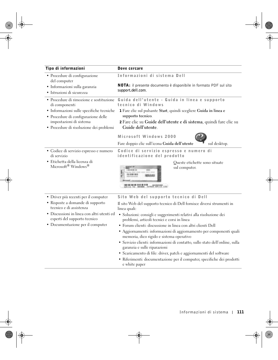 Dell LATITUDE D400 User Manual | Page 113 / 178