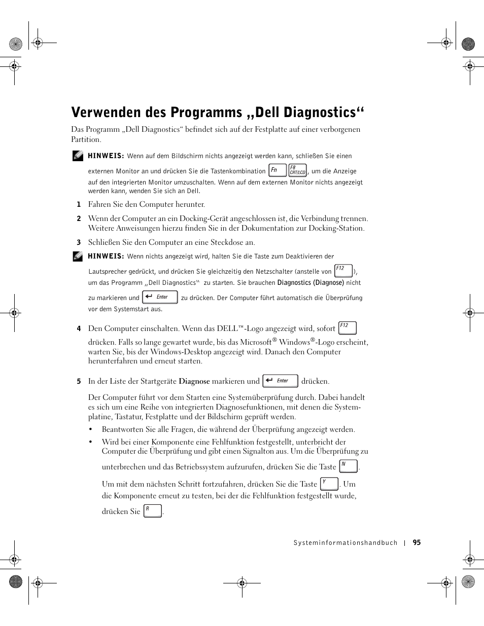 Verwenden des programms „dell diagnostics | Dell LATITUDE D400 User Manual | Page 97 / 178