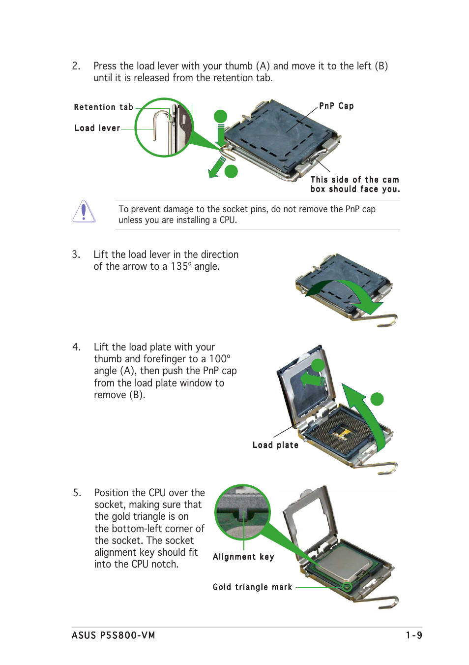 Asus P5S800-VM User Manual | Page 21 / 86