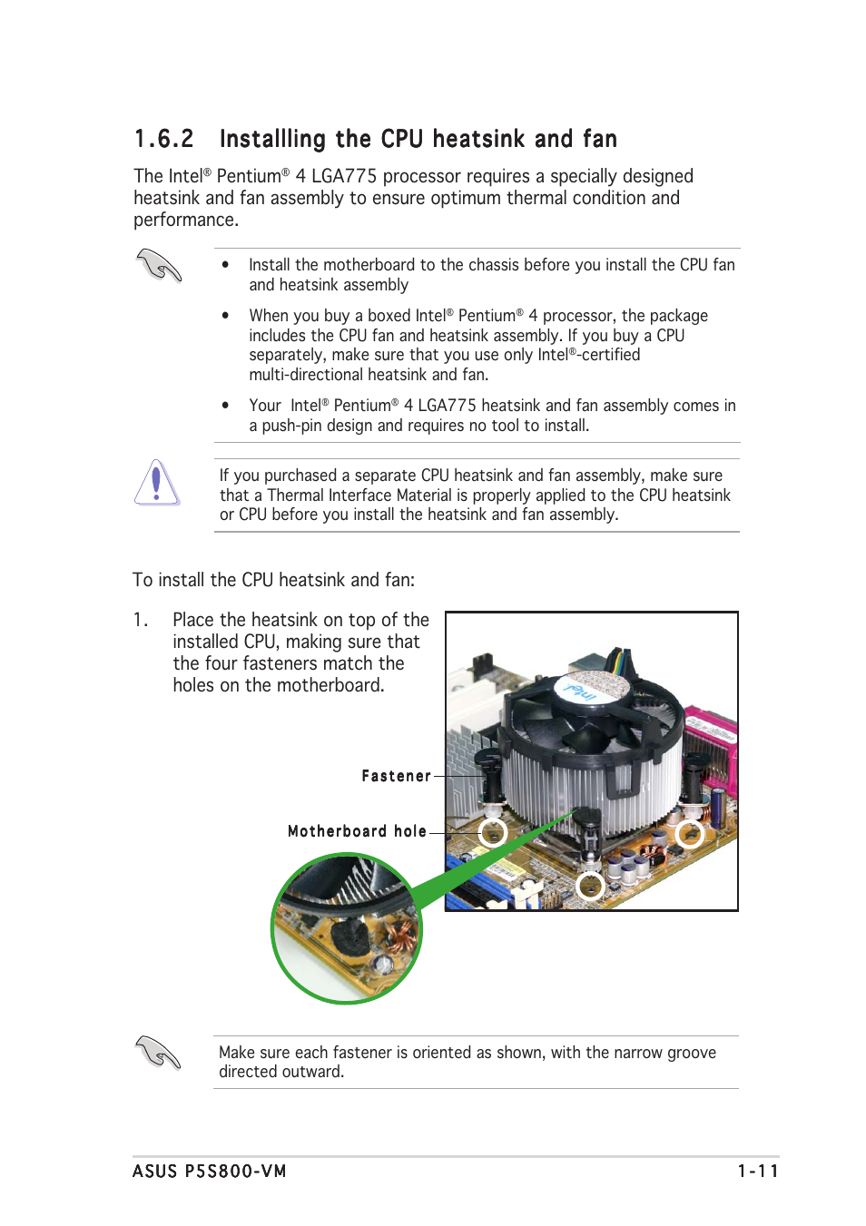 Asus P5S800-VM User Manual | Page 23 / 86