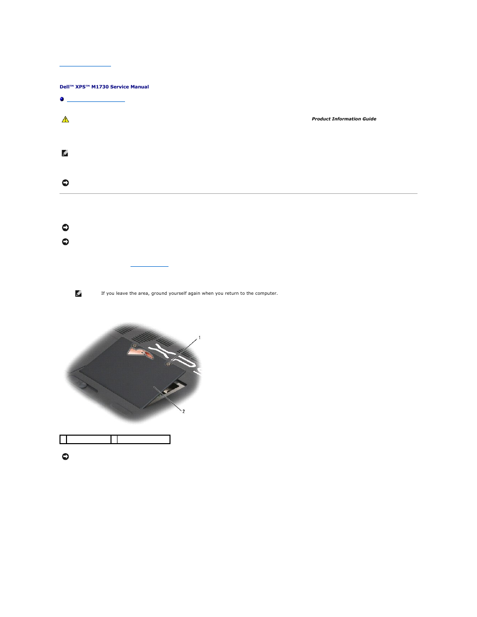 Dell XPS M1730 (M1730, Late 2007) User Manual | Page 28 / 45