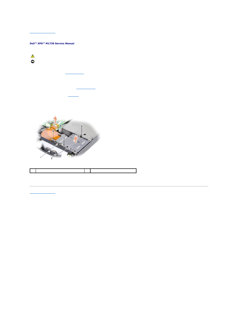 Expresscard reader | Dell XPS M1730 (M1730, Late 2007) User Manual | Page 36 / 45