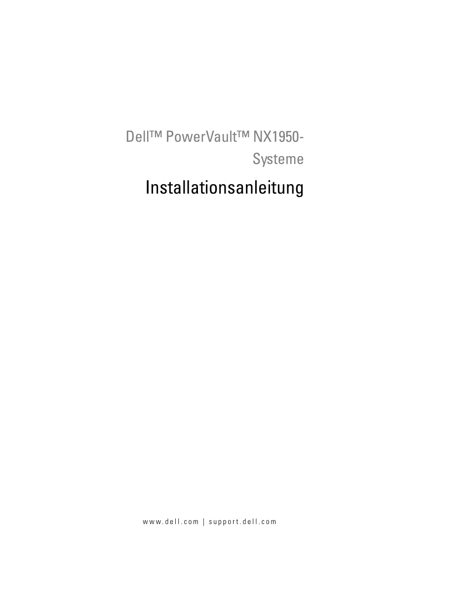 Installationsanleitung | Dell PowerVault NX1950 User Manual | Page 127 / 258