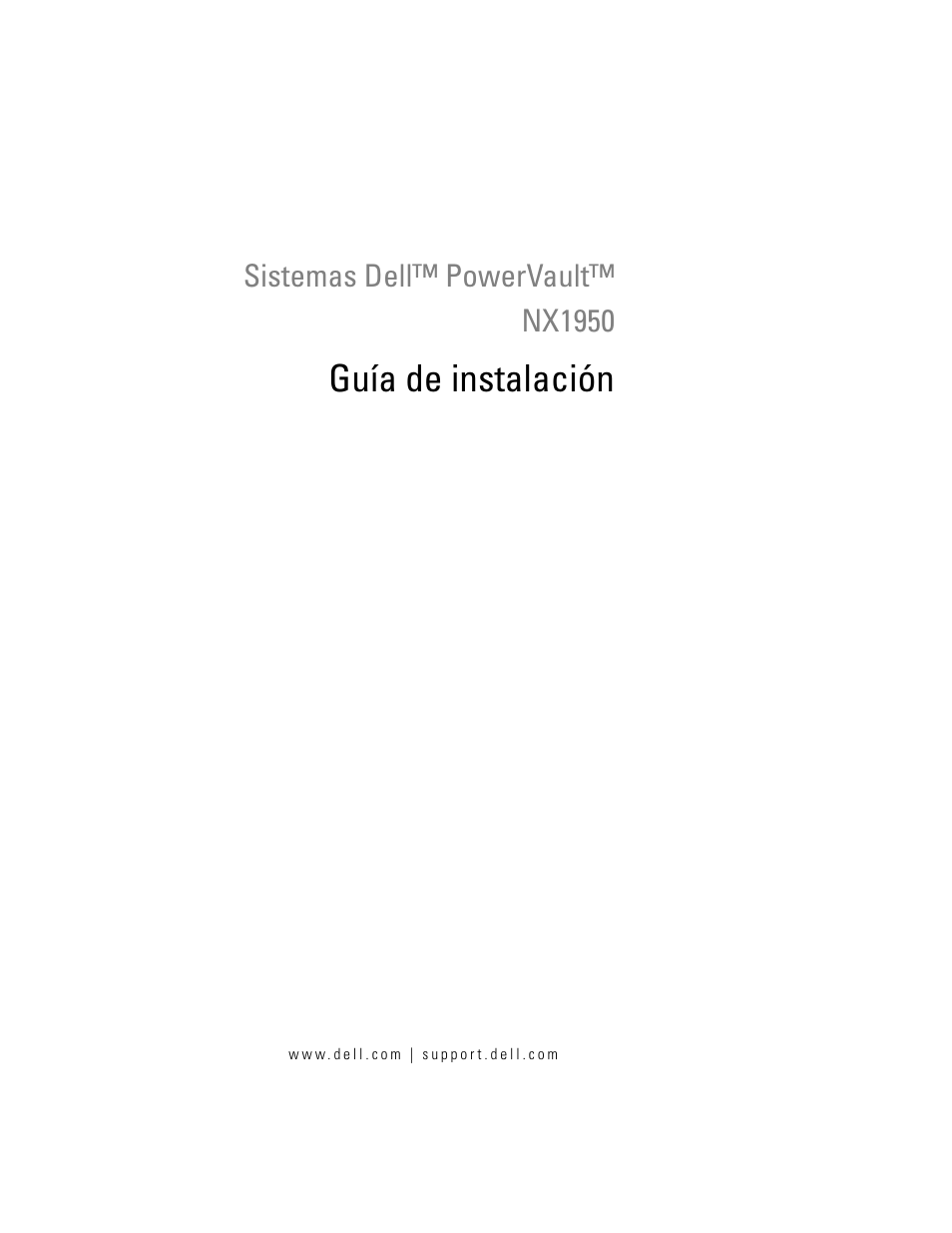 Guía de instalación | Dell PowerVault NX1950 User Manual | Page 225 / 258