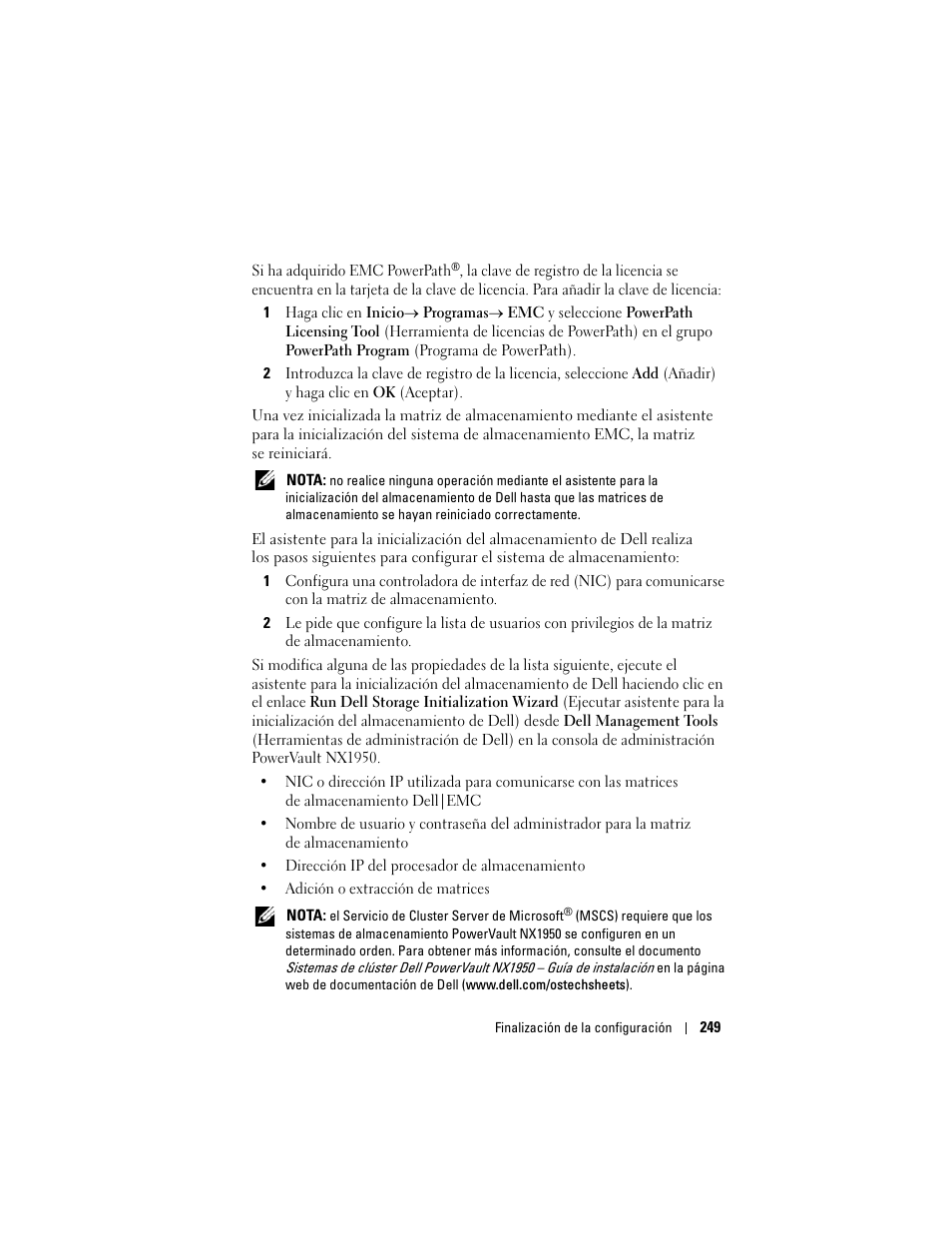 Dell PowerVault NX1950 User Manual | Page 251 / 258