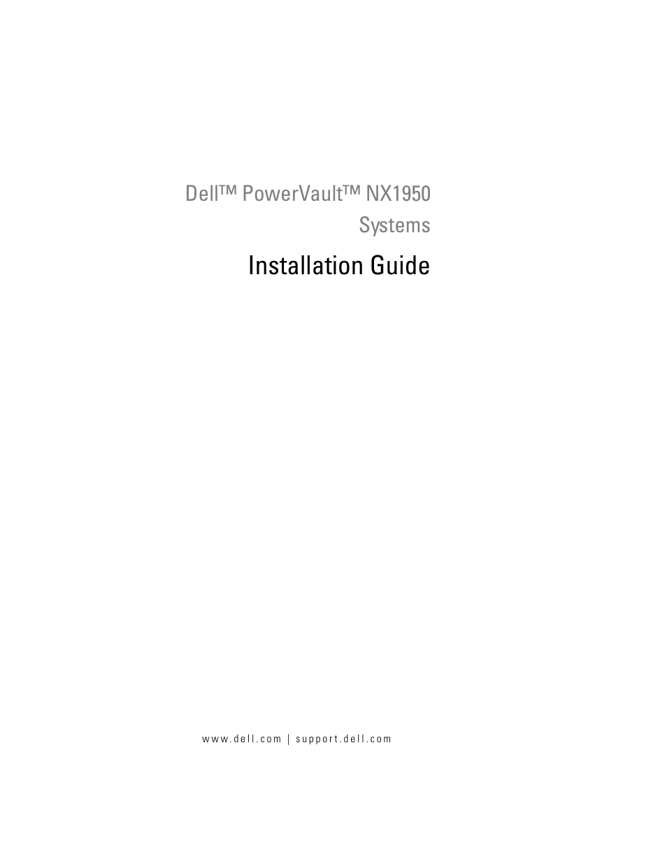 Installation guide | Dell PowerVault NX1950 User Manual | Page 3 / 258