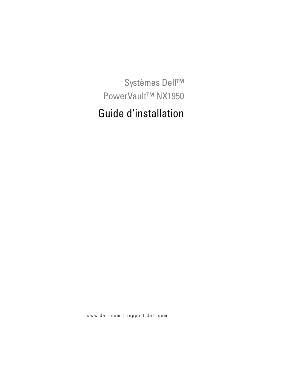 Guide d'installation | Dell PowerVault NX1950 User Manual | Page 93 / 258
