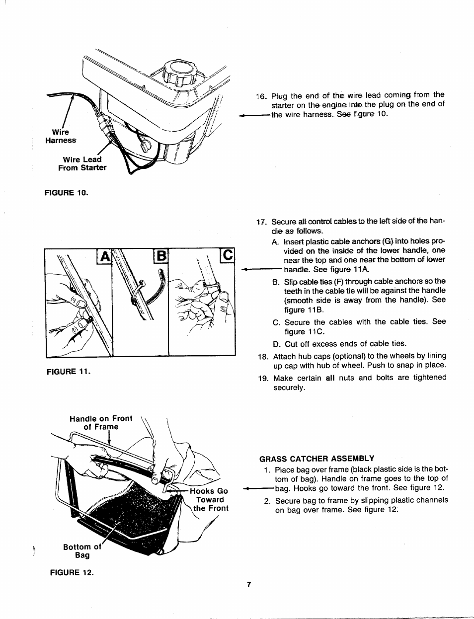 Grass catcher assembly | Bolens 126-216-000 User Manual | Page 7 / 22