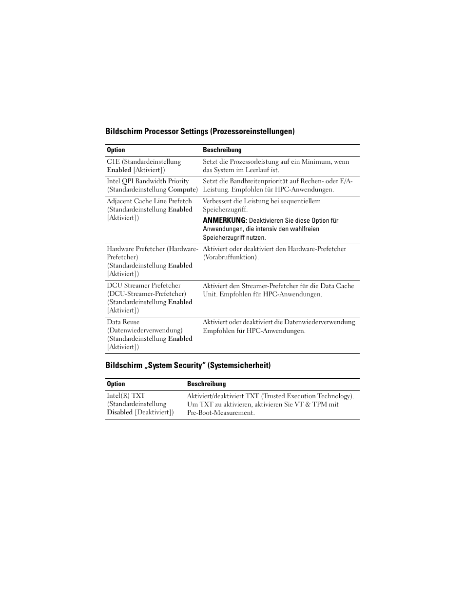 Bildschirm „system security“ (systemsicherheit) | Dell PowerEdge T410 User Manual | Page 20 / 38