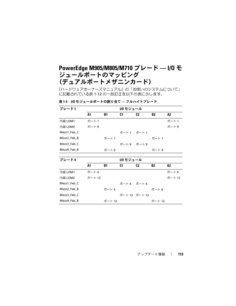 Dell PowerEdge M610x User Manual | Page 113 / 186