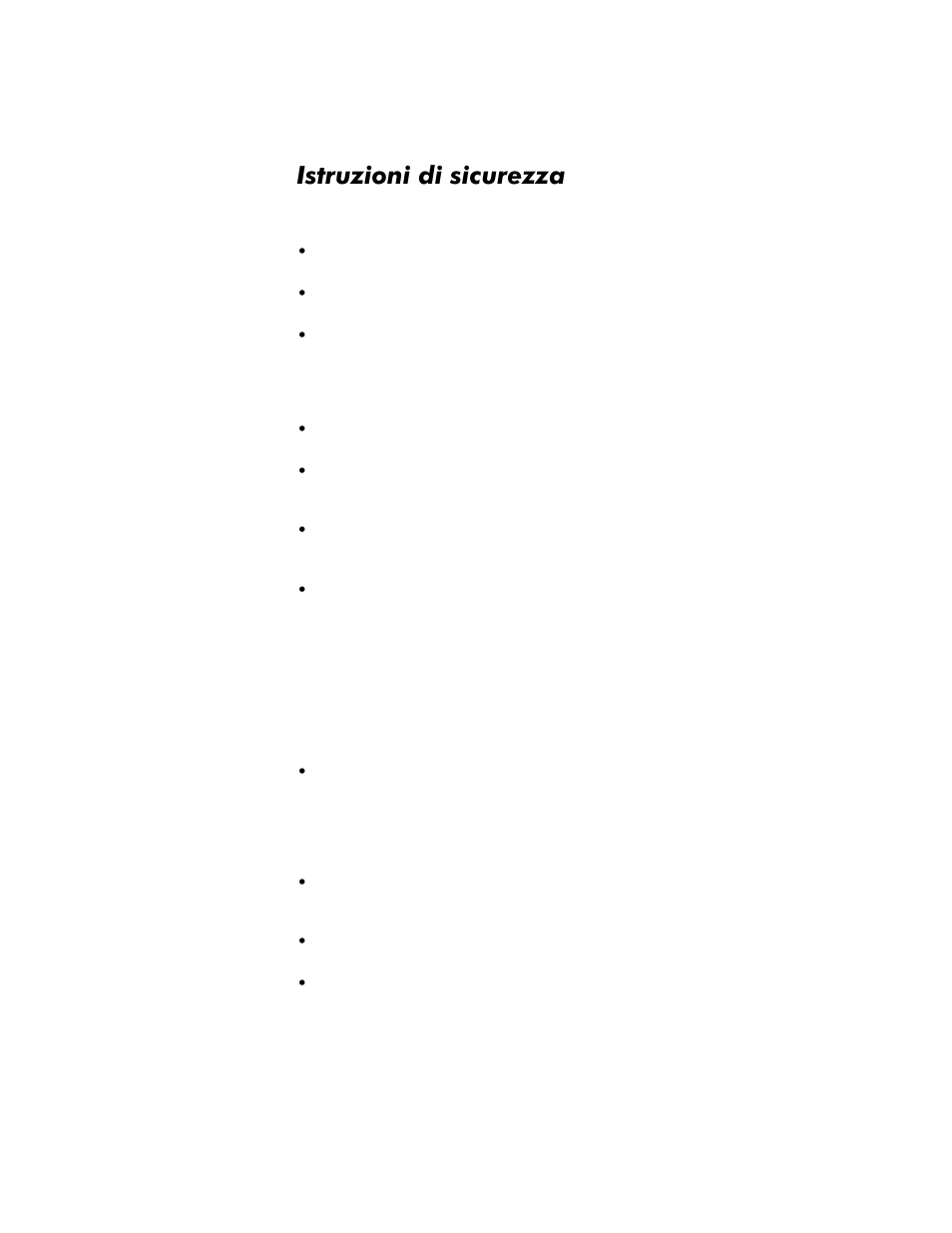 Istruzioni di sicurezza, Istruzioni di sicurezza -9 | Dell Inspiron 8000 User Manual | Page 107 / 158