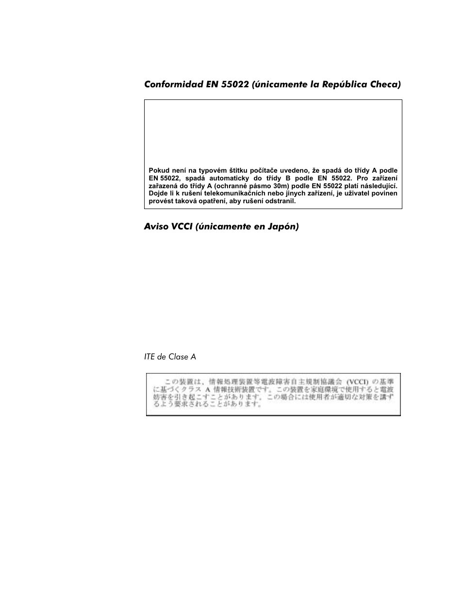 Aviso vcci (únicamente en japón), Aviso vcci (únicamente en japón) -15, Ite de clase a -15 | Dell Inspiron 8000 User Manual | Page 147 / 158