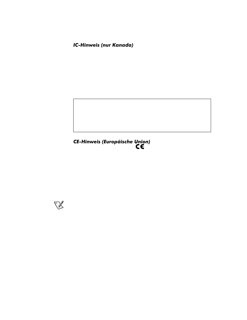Ic-hinweis (nur kanada), Ce-hinweis (europäische union), Ic-hinweis (nur kanada) -14 | Ce-hinweis (europäische union) -14 | Dell Inspiron 8000 User Manual | Page 80 / 158