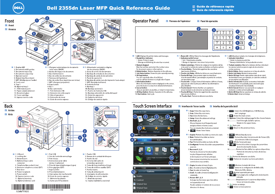 Dell 2355dn Multifunction Mono Laser Printer User Manual | 2 pages