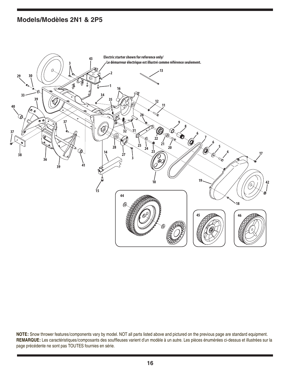 Models/modèles 2n1 & 2p5 | Bolens 2P5 User Manual | Page 16 / 32