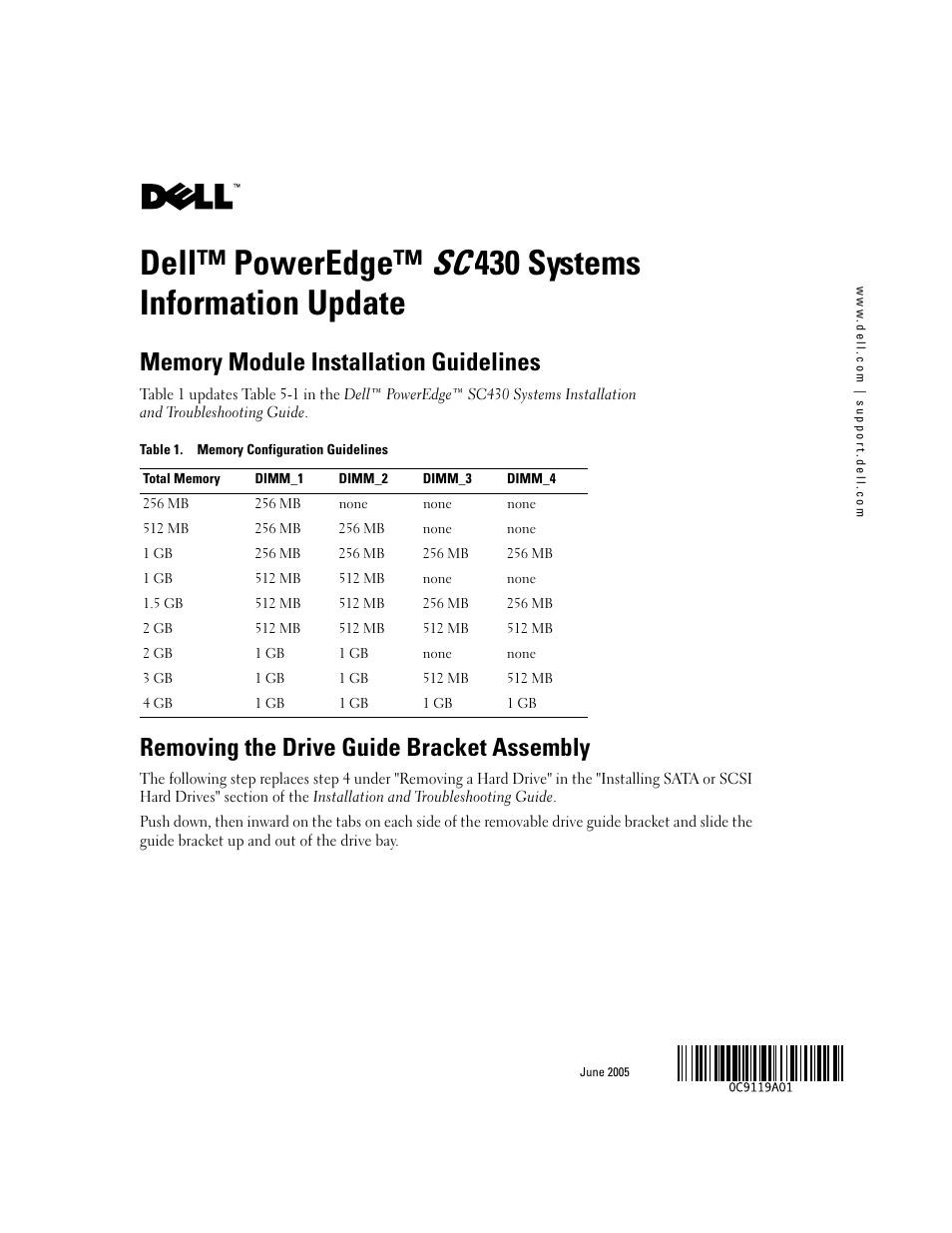 Dell PowerEdge SC 430 User Manual | 14 pages