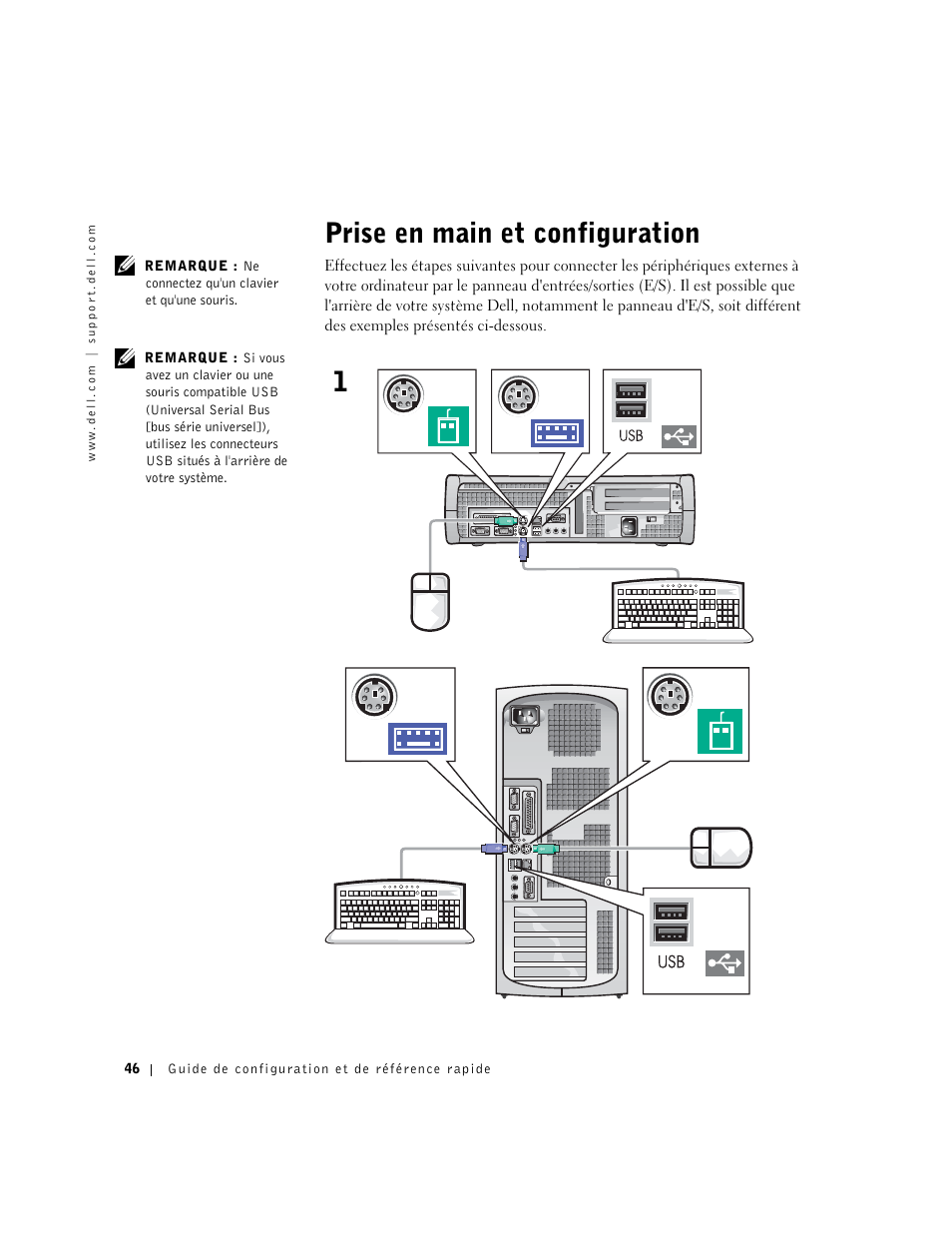 Prise en main et configuration | Dell OptiPlex GX60 User Manual | Page 47 / 95