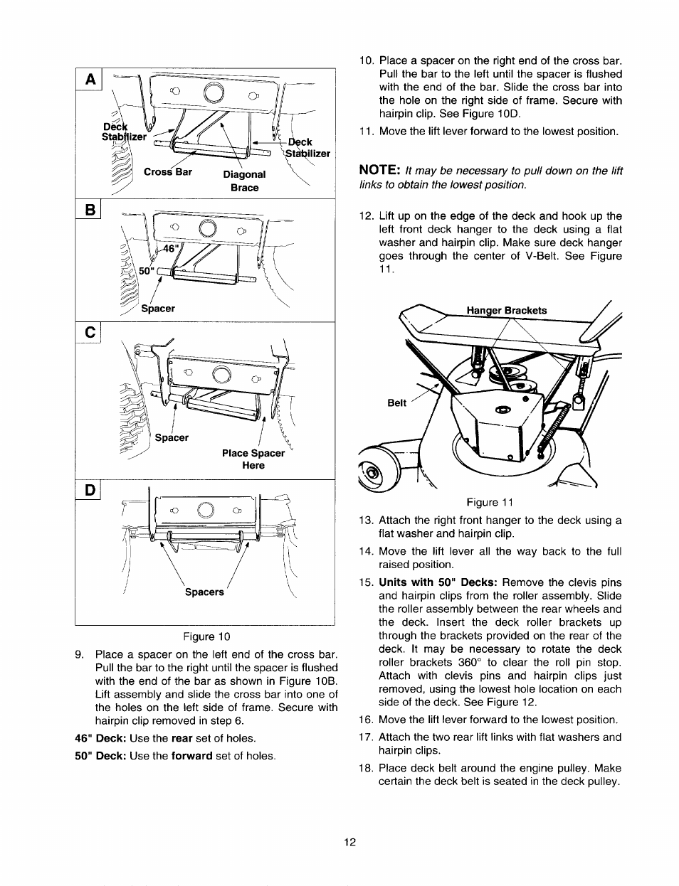 Bolens 820 thru 829 User Manual | Page 12 / 27