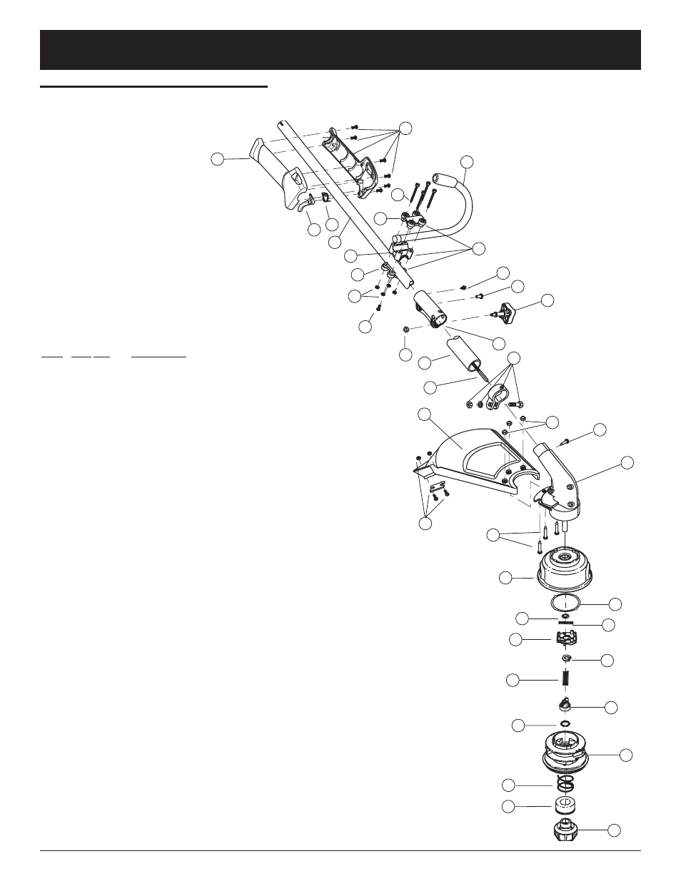 Bl26ss parts list | MTD BL26C0 User Manual | Page 100 / 104