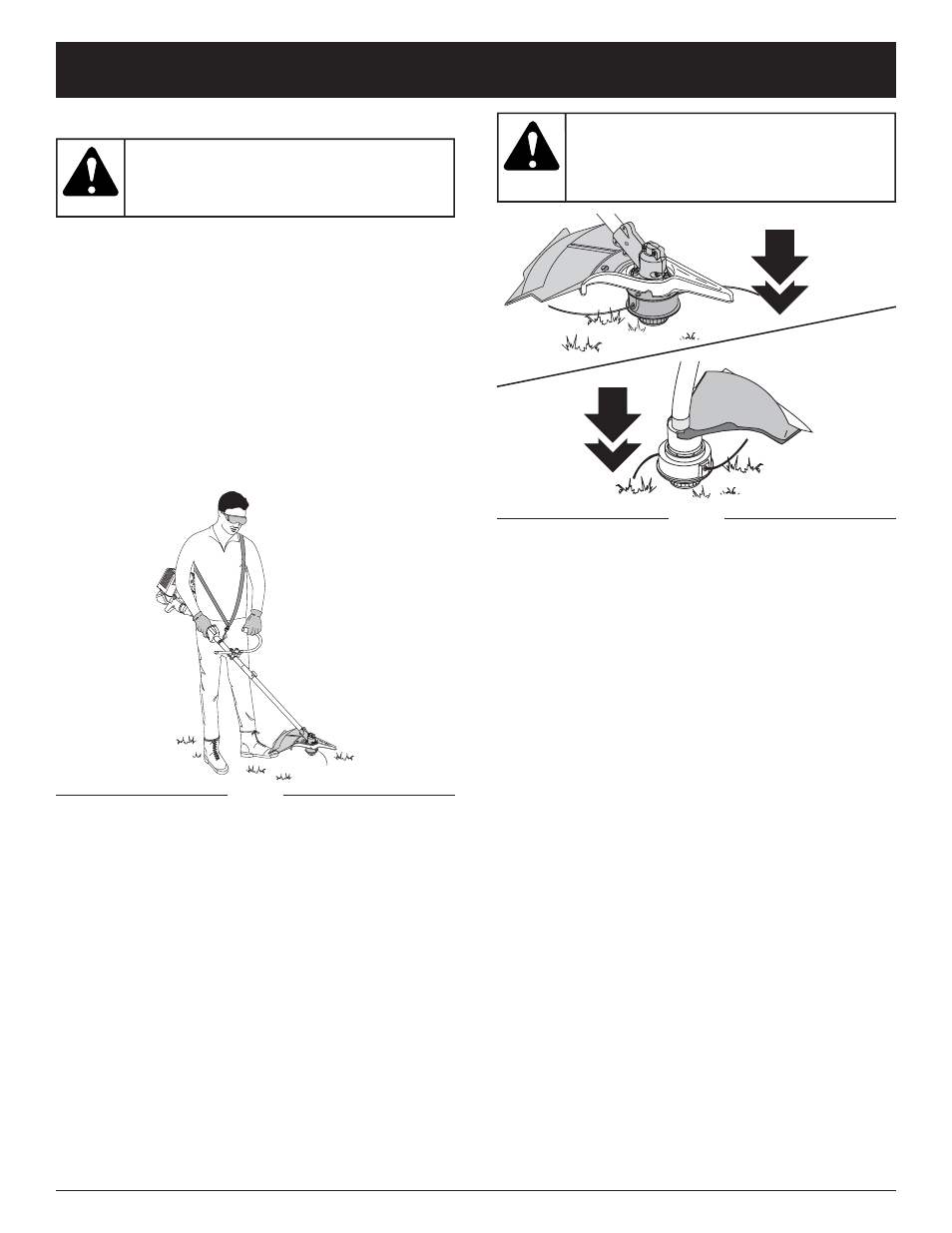 Caution, Warning, Operating instructions | MTD BL26C0 User Manual | Page 15 / 104