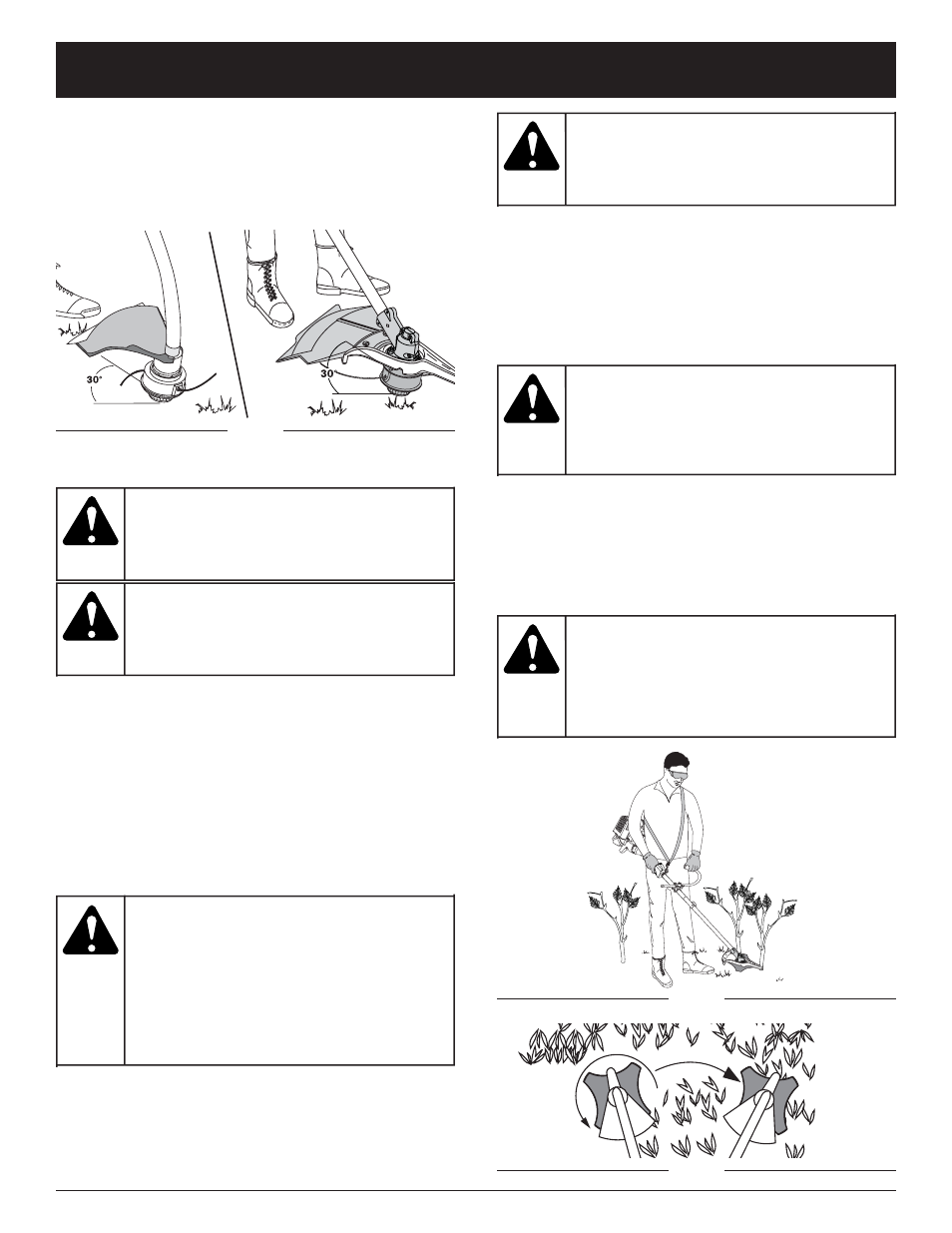 Avertissement, Mode d'emploi | MTD BL26C0 User Manual | Page 48 / 104