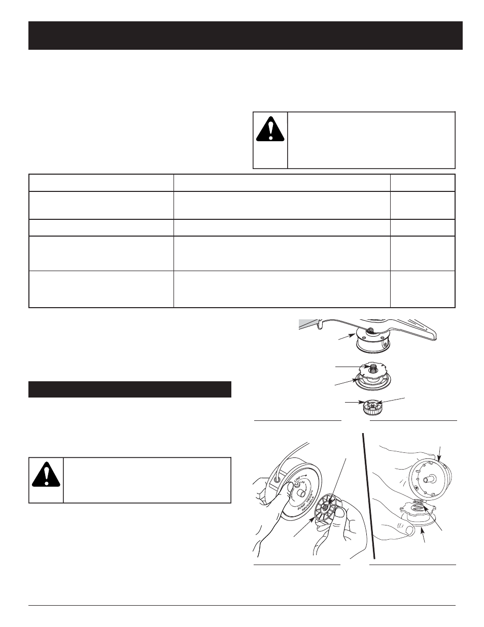 Avertissement, Entretien et réparations | MTD BL26C0 User Manual | Page 49 / 104