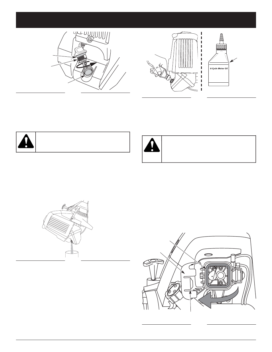 Mise en garde, Avertissement, Entretien et réparations | MTD BL26C0 User Manual | Page 55 / 104