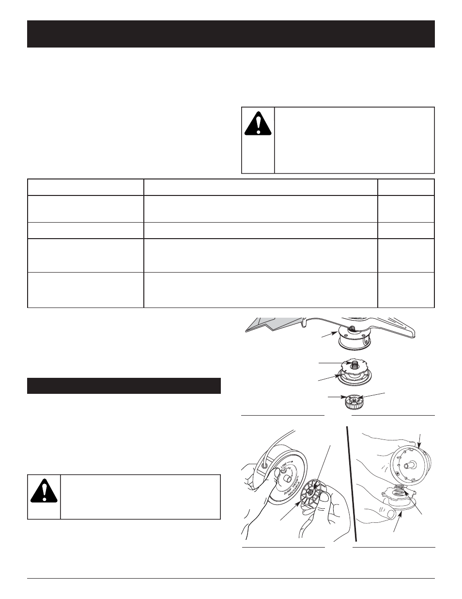 Advertencia, Instrucciones de mantenimiento y reparación, Bl26c0 | MTD BL26C0 User Manual | Page 81 / 104