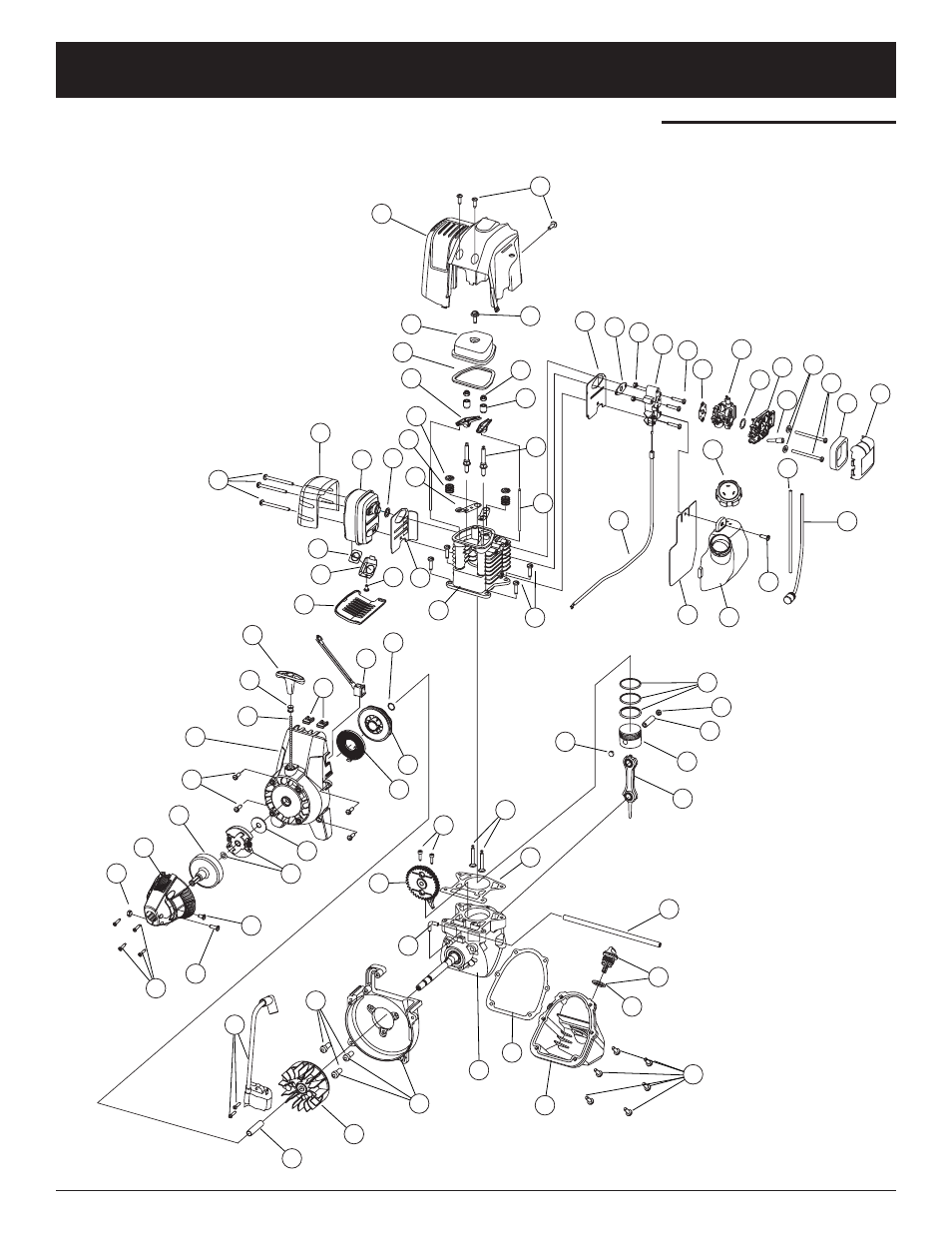 Parts list | MTD BL26C0 User Manual | Page 97 / 104