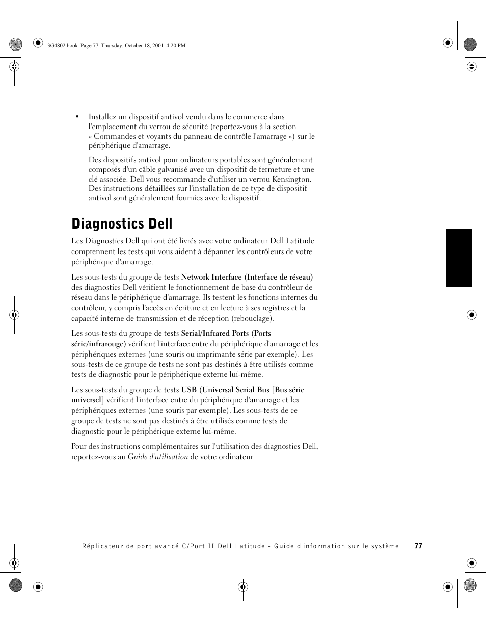 Diagnostics dell | Dell C/Port II APR User Manual | Page 79 / 220