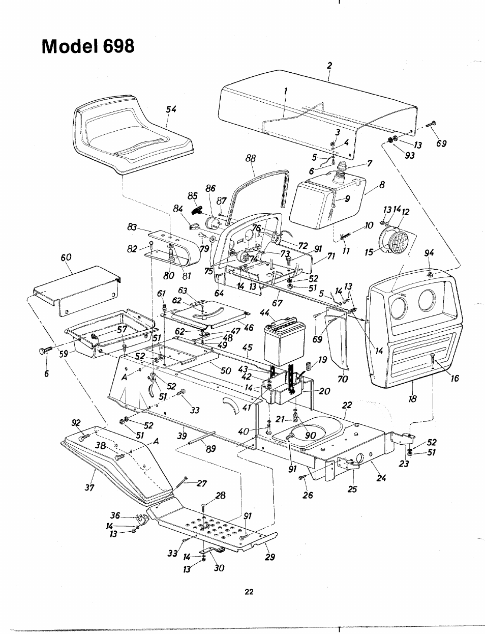 Bolens 132-698A User Manual | Page 22 / 35