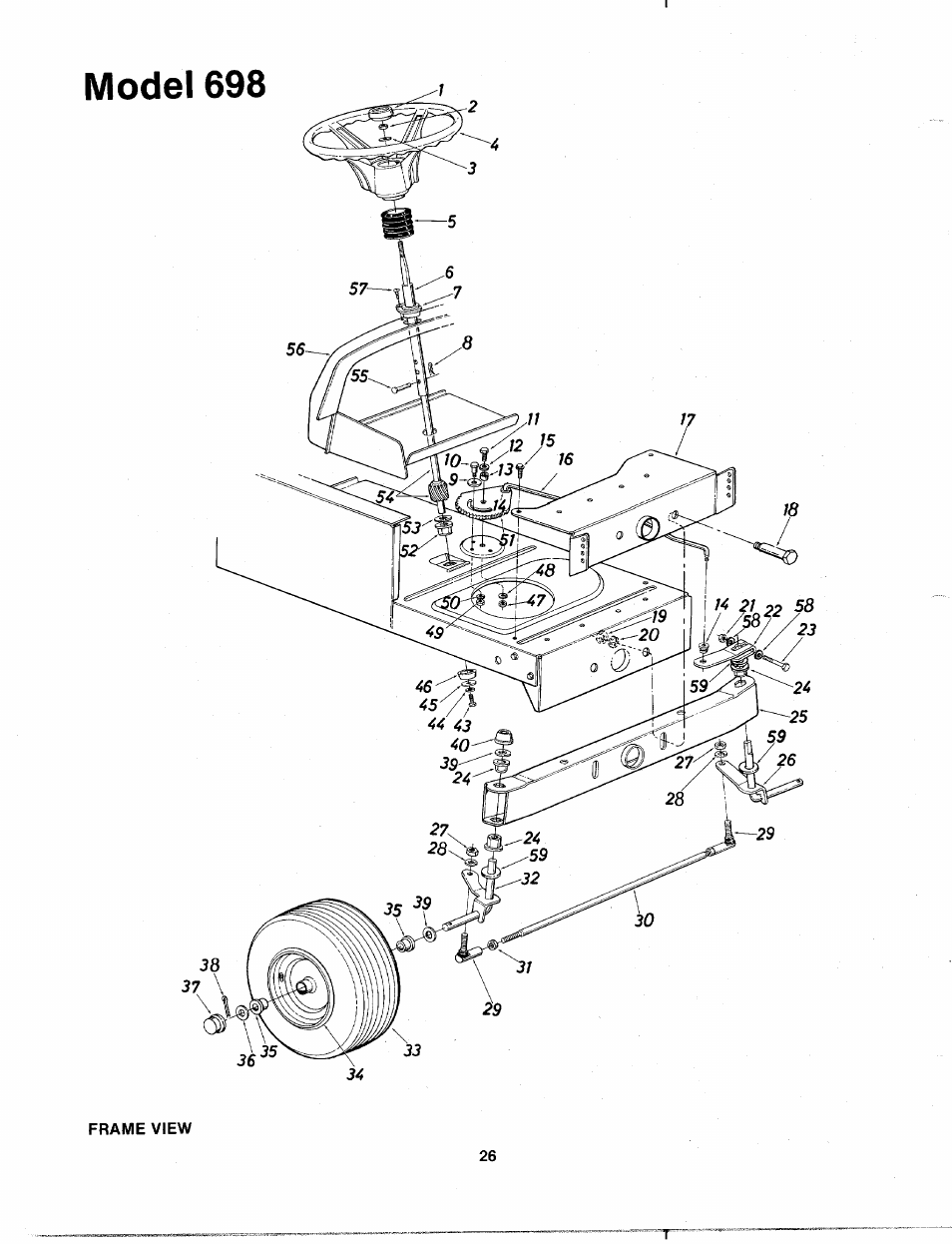 Model 698 | Bolens 132-698A User Manual | Page 26 / 35