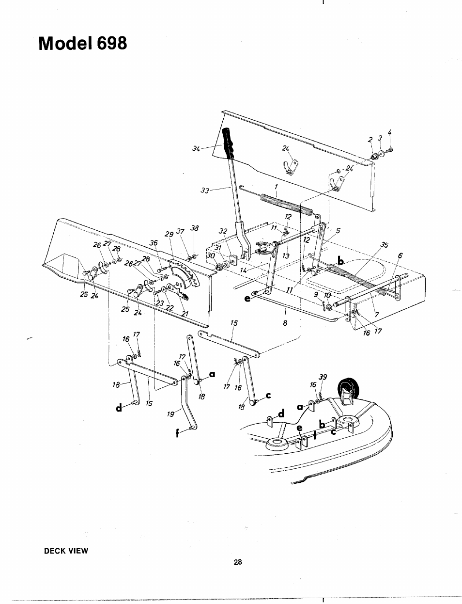 Model 698 | Bolens 132-698A User Manual | Page 28 / 35