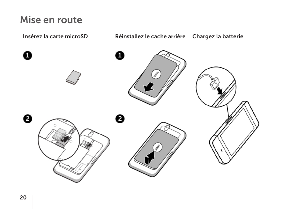 Mise en route | Dell STREAK mobile User Manual | Page 22 / 84