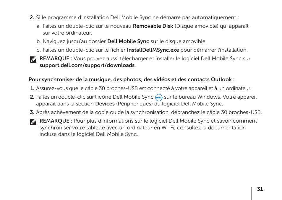 Dell STREAK mobile User Manual | Page 33 / 84