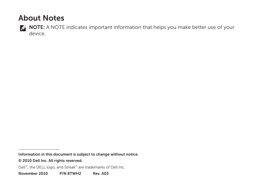 Dell STREAK mobile User Manual | Page 4 / 84