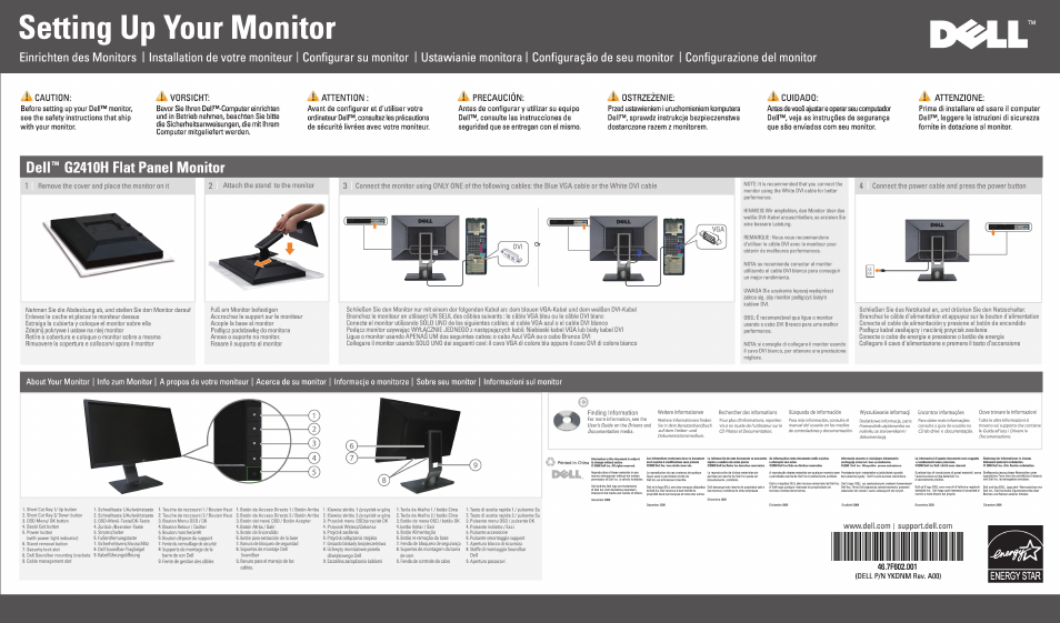 Dell G2410 Monitor User Manual | 1 page