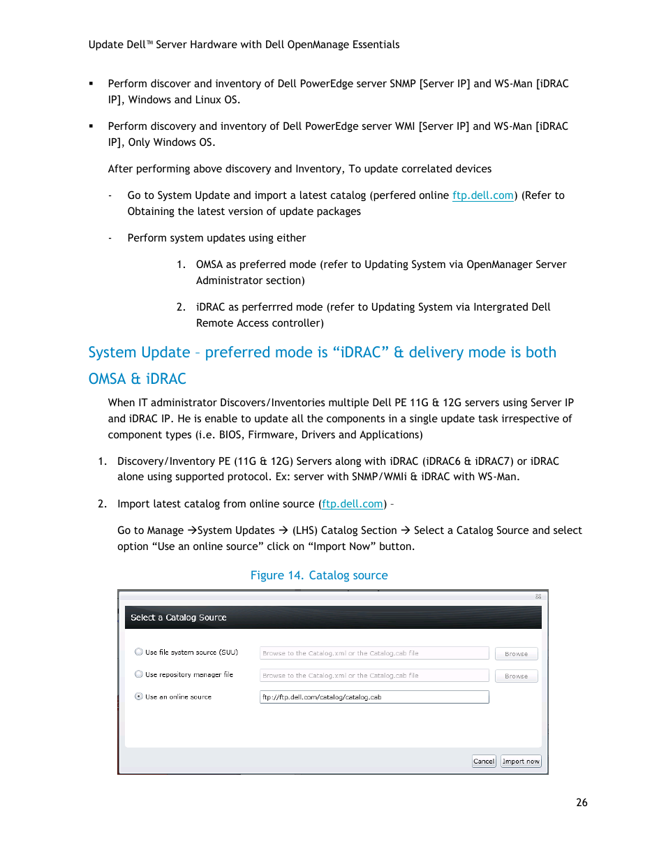 Catalog source, Figure 13 | Dell POWEREDGE R720 User Manual | Page 26 / 34