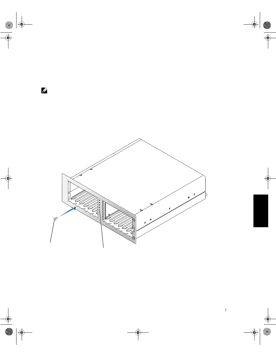 Installation der tower-frontplatte | Dell PowerVault 221S (SCSI) User Manual | Page 37 / 72