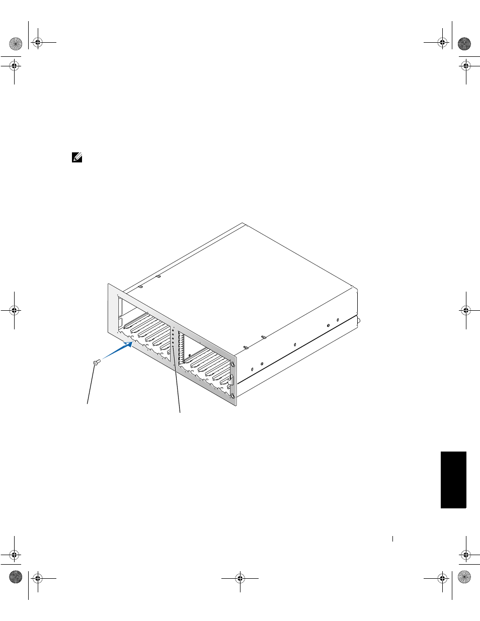 Instalación del panel frontal de la torre | Dell PowerVault 221S (SCSI) User Manual | Page 51 / 72