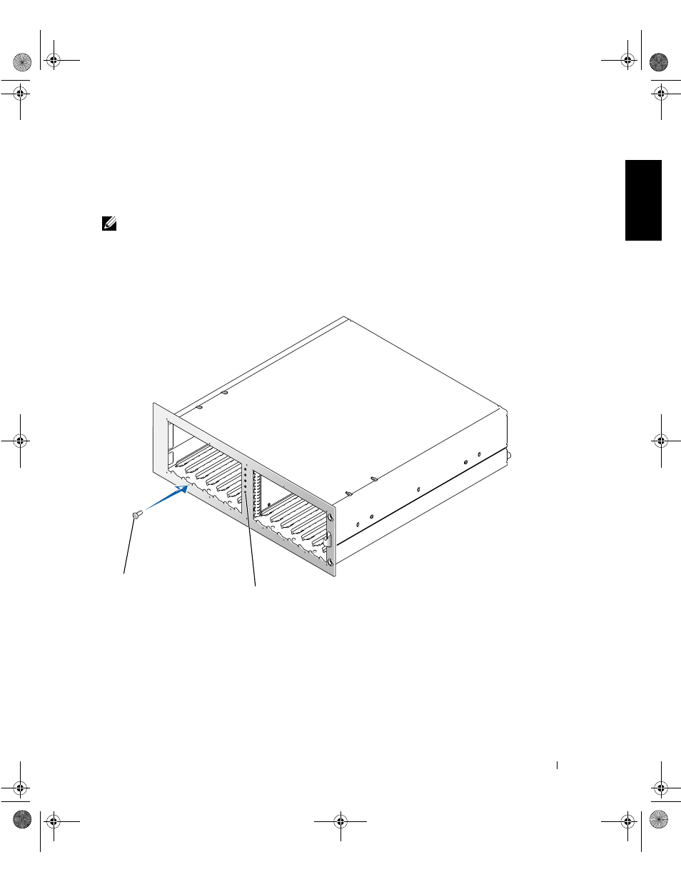 Installing the tower front panel | Dell PowerVault 221S (SCSI) User Manual | Page 9 / 72