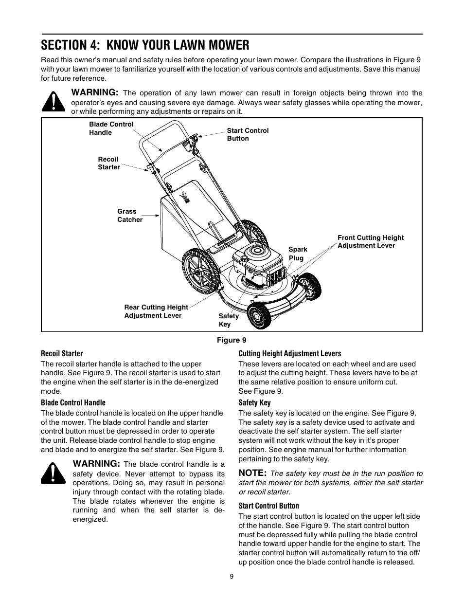MTD 21” Self Starter 589 User Manual | Page 9 / 18
