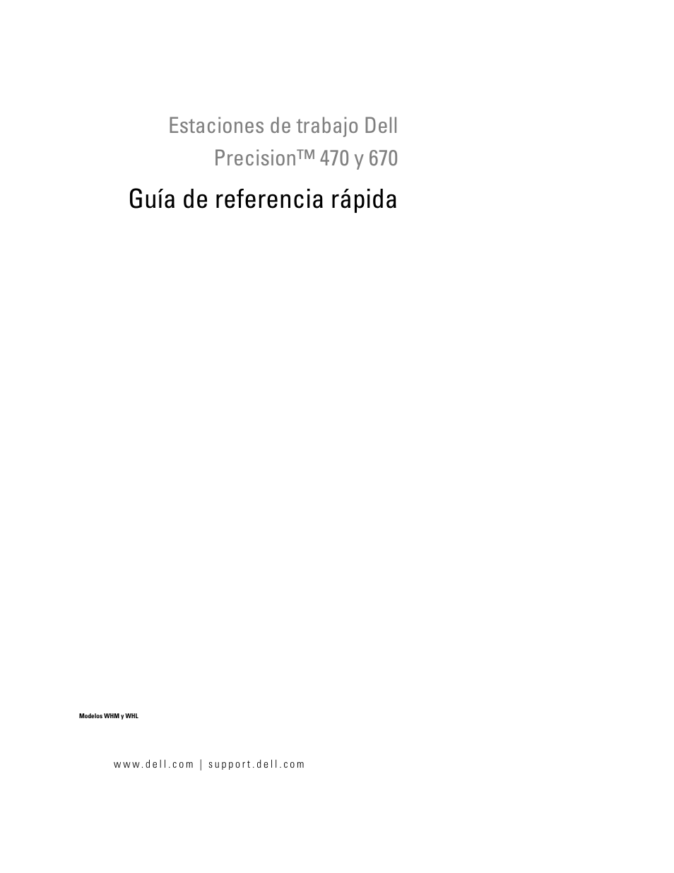 Guía de referencia rápida | Dell Precision 470 User Manual | Page 127 / 168