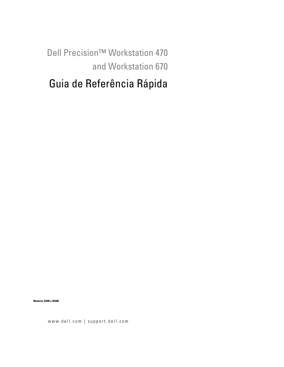 Guia de referência rápida | Dell Precision 470 User Manual | Page 85 / 168