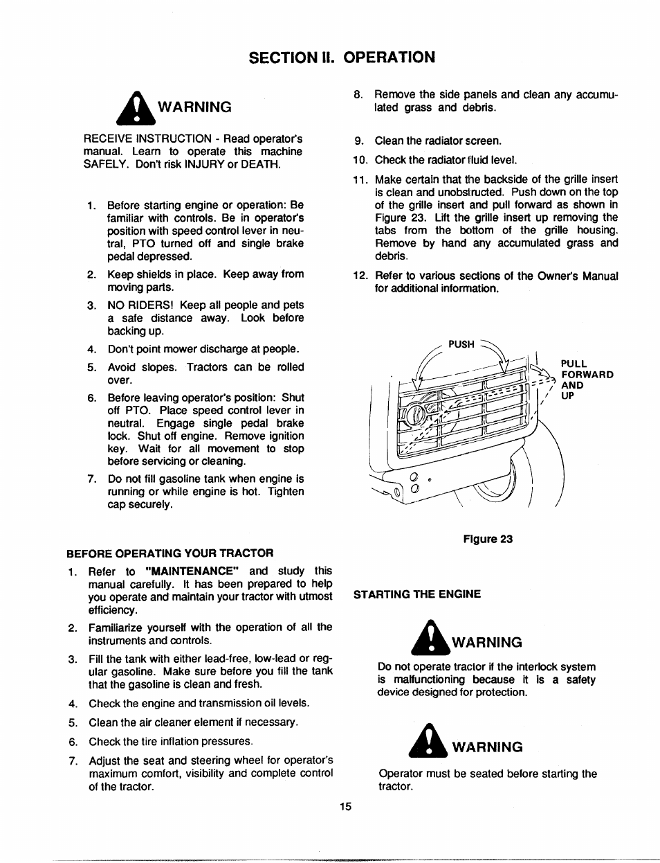 Bolens 2182 User Manual | Page 15 / 44