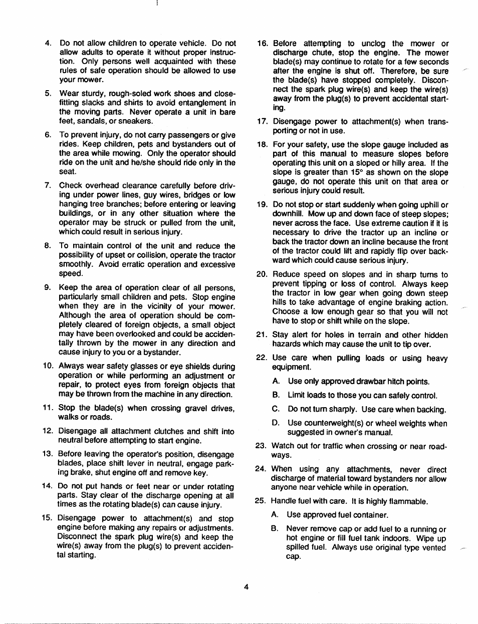 Bolens 2182 User Manual | Page 4 / 44