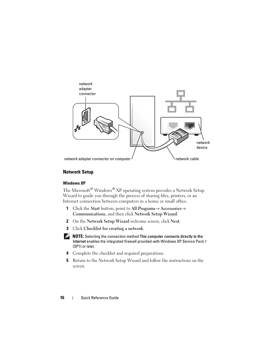 Network setup | Dell OptiPlex 330 (Late 2007) User Manual | Page 16 / 412